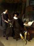 Thomas de Keyser - Portrait of Constantijn Huygens and his Clerk